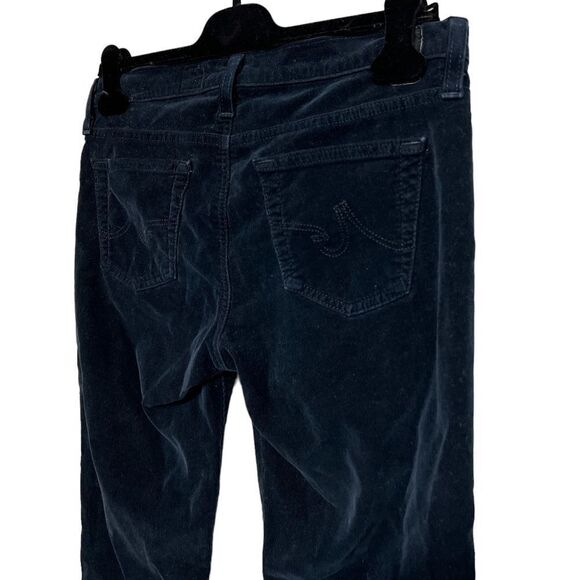 AG Adriano Goldschmied Stevie Slim Straight Corduroy Pants in Dark Navy - Picture 5 of 13